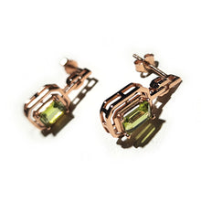 Load image into Gallery viewer, Peridot Stud Earrings