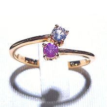 Load image into Gallery viewer, Pink &amp; White Sapphire Ring