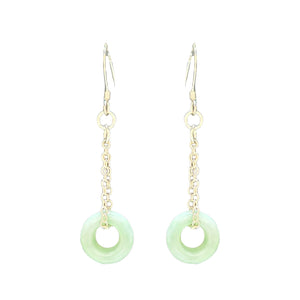 Jade Donut Earrings