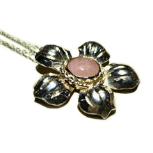 Load image into Gallery viewer, Calantha Repousse Flower Pendant