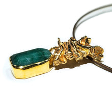 Load image into Gallery viewer, Emerald Rough Pendant
