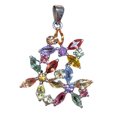 Load image into Gallery viewer, Sapphire Flower Pendant