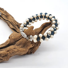 Load image into Gallery viewer, Pearl &amp; Teal Bracelet