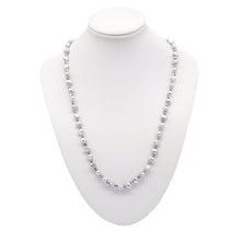 Load image into Gallery viewer, Grey Pearl with Silver Spacers