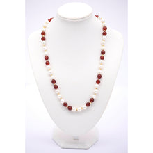 Load image into Gallery viewer, Red Agate w Pearls Set