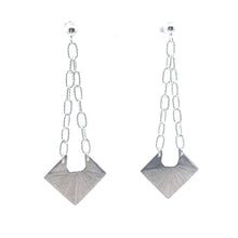 Load image into Gallery viewer, Cut-Out Silver Earrings