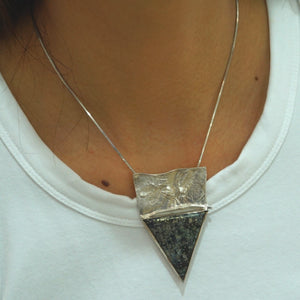 Pyrite in Agate Necklace
