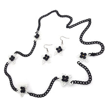 Load image into Gallery viewer, Moving Flowers Necklace-Earrings Set