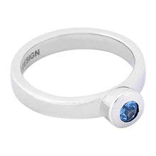 Load image into Gallery viewer, Button Sapphire Ring - light blue