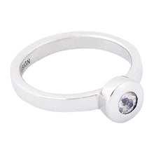 Load image into Gallery viewer, Button Sapphire Ring - white