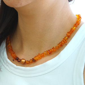 Amber Dextrously Yours in Spring Necklace