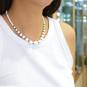 Sophisticated in White Jade Necklace